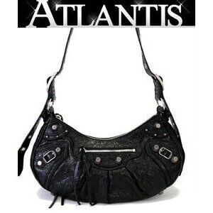 Balenciaga le cagole shoulder bag leather black